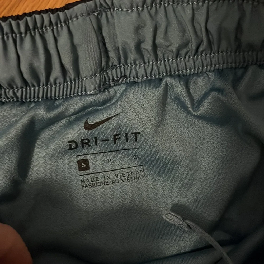 Nike blue Color-block running shorts